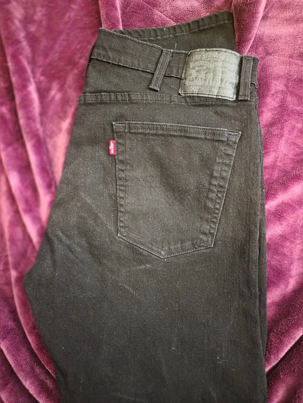 Levi's Black Straight Men's Jeans-502